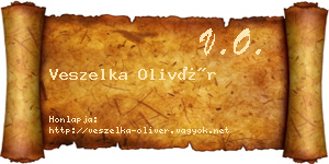 Veszelka Olivér névjegykártya