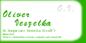 oliver veszelka business card